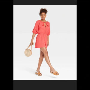 NWT Knox Rose Shorts Romper Guava Jelly